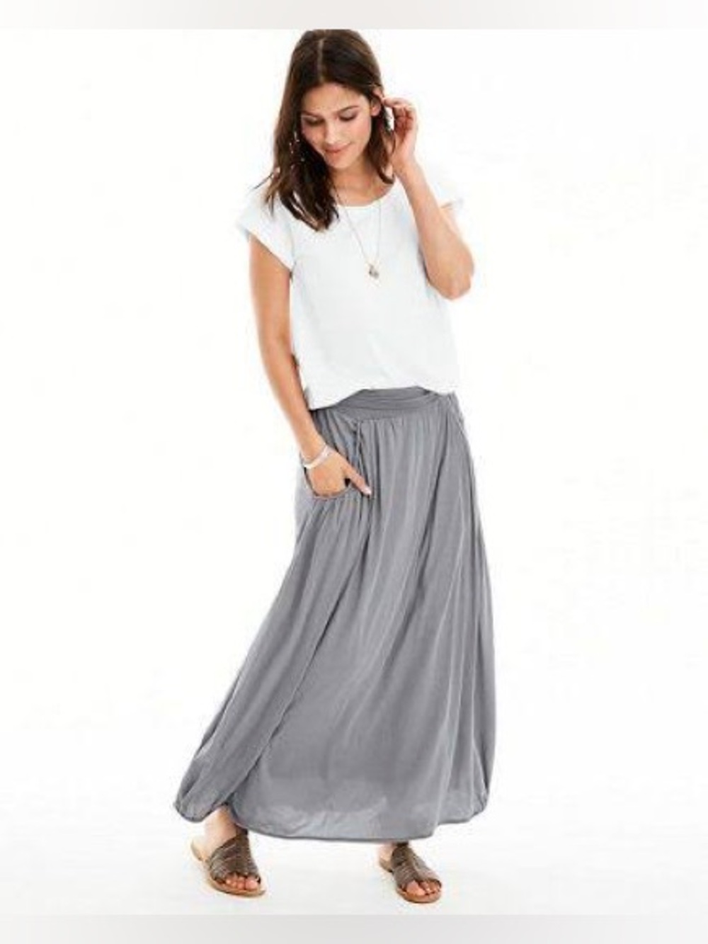 Garnet Hill Favorite Knit Maxi Skirt - Picture 10 of 10